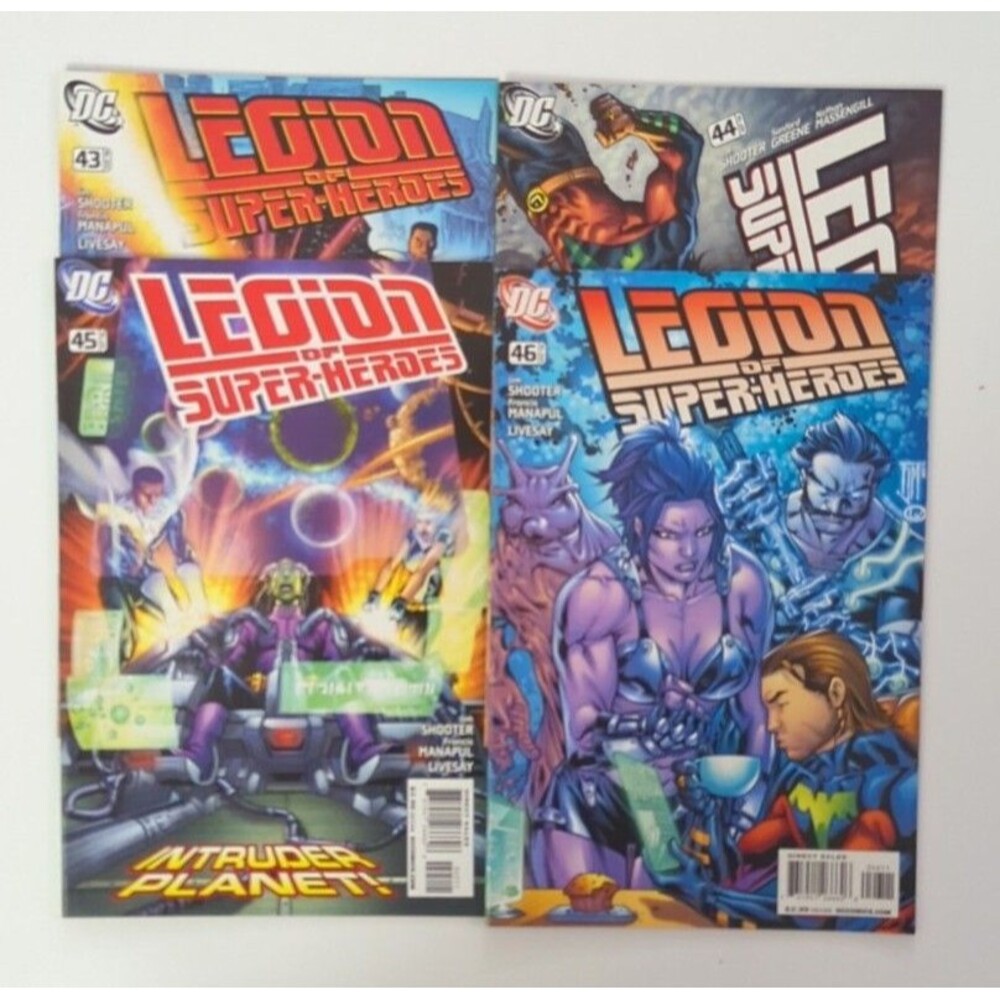 Lot Of 4 2008 DC Legion Of Superheroes Comics #43-46 VF/NM